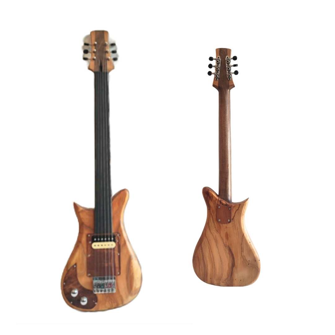Left Handed Fretless Electric Guitar