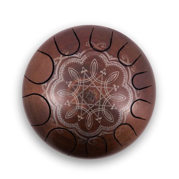 Steel Tongue Drum Happy Pan Top.